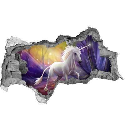 Autocollant à effet 3d trou Licorne béton