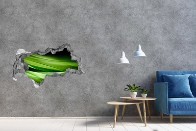 Sticker trou dans le mur Paysage verdoyant derrière le trou