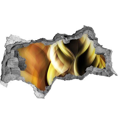 Autocollant mural trou Trou abstrait dans le mur