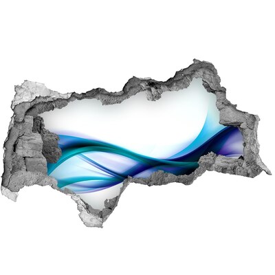 Autocollant mural trou Une vague dans un trou en béton