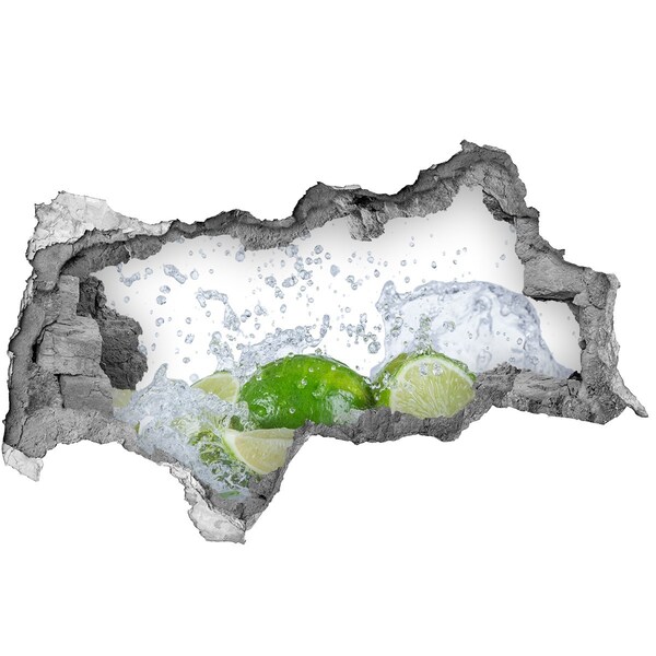 Autocollant mural trou Un cocktail rafraîchissant au citron vert