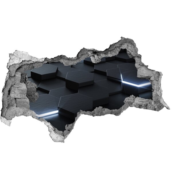 Sticker trou dans le mur Un espace moderne derrière les murs