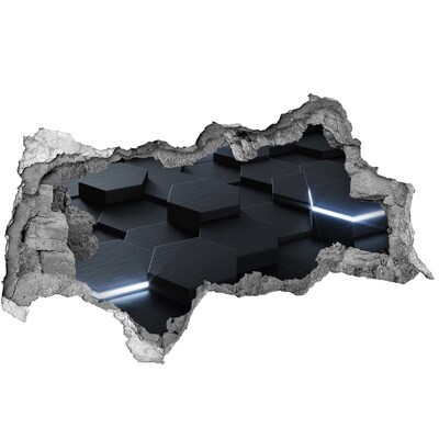 Sticker trou dans le mur Un espace moderne derrière les murs