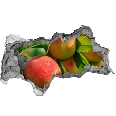 Autocollant mural trou verger de pommiers