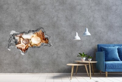 Sticker mural effet trou 3d Décorations de Noël Hole in the Wall