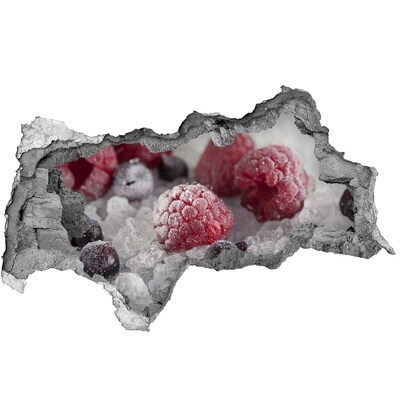 Autocollant à effet 3d trou Un petit paradis fruité caché dans un mur