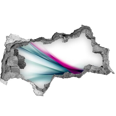 Autocollant mural trou Des vagues colorées dans le mur