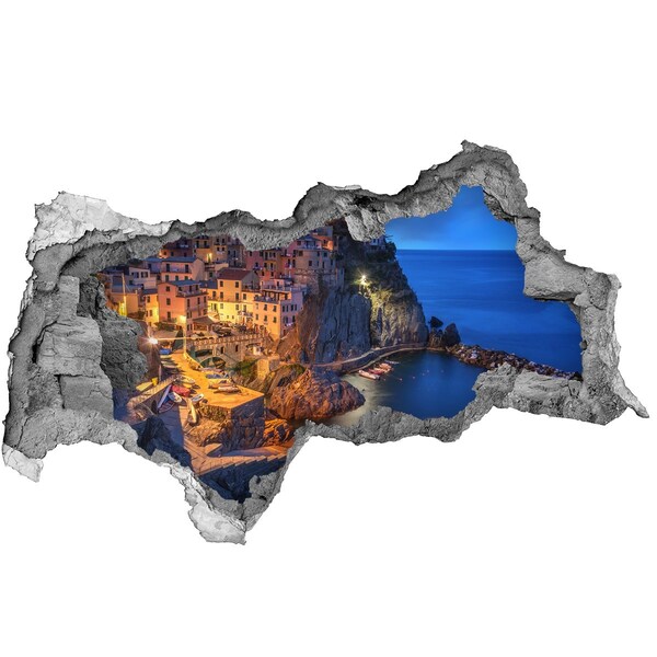 Autocollant mural trou Une ville balnéaire pittoresque