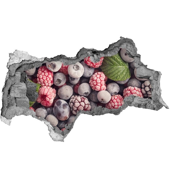 Autocollant mural trou Un petit paradis fruité caché dans un mur