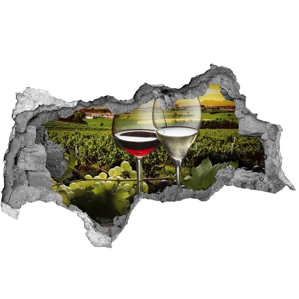 Autocollant mural trou Du vin dans le vignoble