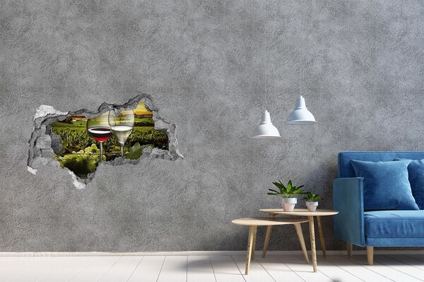 Autocollant mural trou Du vin dans le vignoble