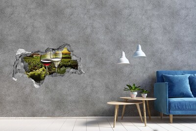 Autocollant mural trou Du vin dans le vignoble