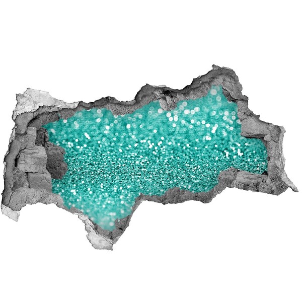 Autocollant à effet 3d trou De l'eau gazeuse dans un trou dans le mur