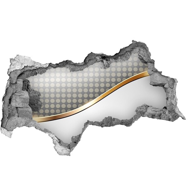 Sticker trou dans le mur Mur de miroir brisé