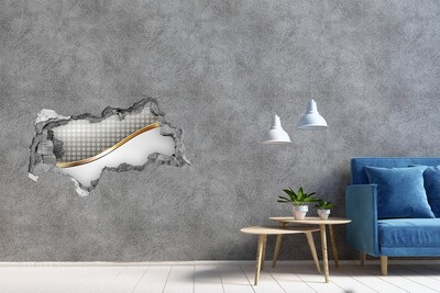 Sticker trou dans le mur Mur de miroir brisé