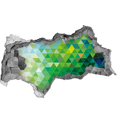 Autocollant à effet 3d trou Paysage verdoyant dans un trou dans le mur