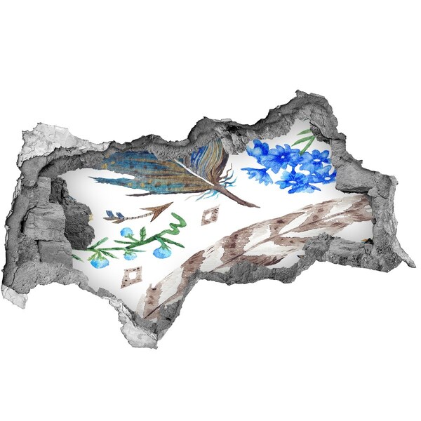 Autocollant mural trou Une oasis mystérieuse dans la jungle