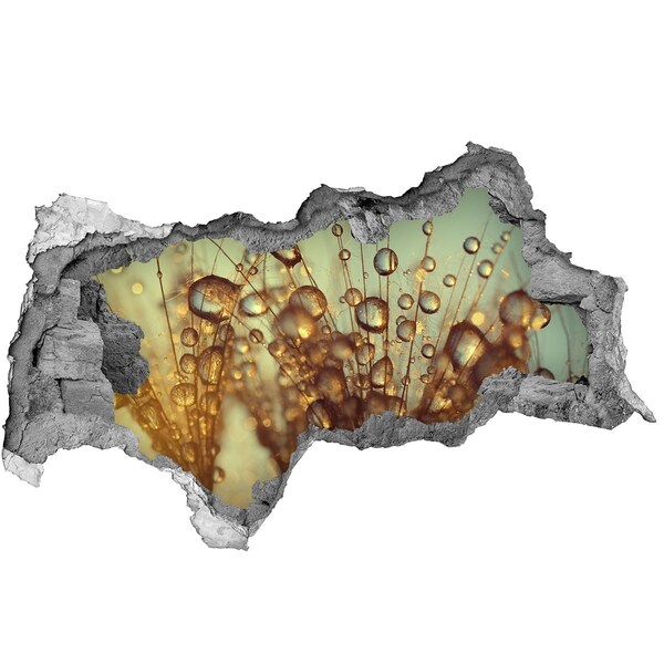 Autocollant à effet 3d trou Des gouttes sur les cheveux délicats