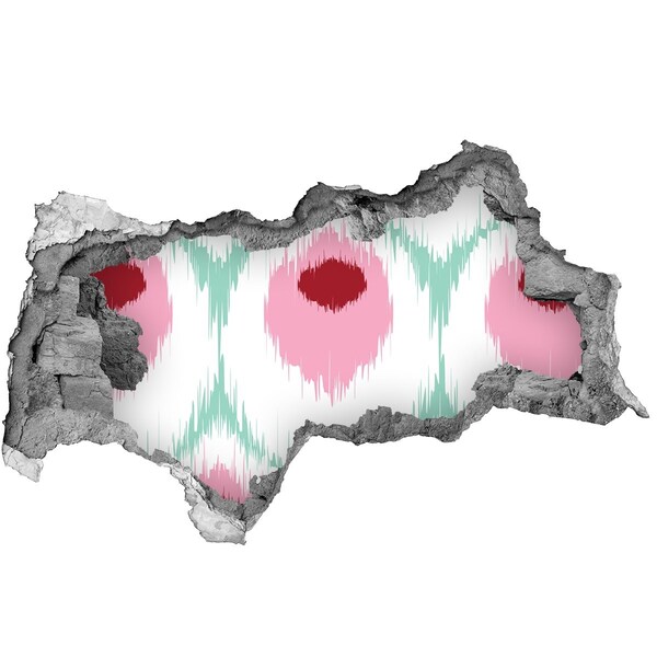 Sticker trou dans le mur Illusion sonore dans le béton