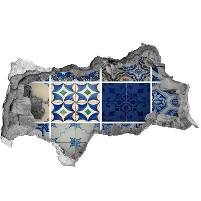 Autocollant mural trou Carreaux de style marocain