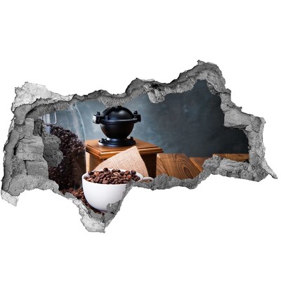 Autocollant à effet 3d trou Café dans un café à domicile