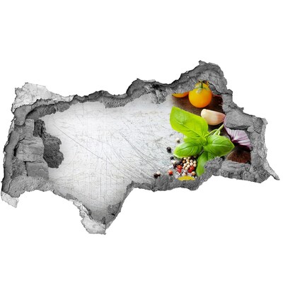 Autocollant à effet 3d trou Inspirations de cuisine cachées derrière les murs