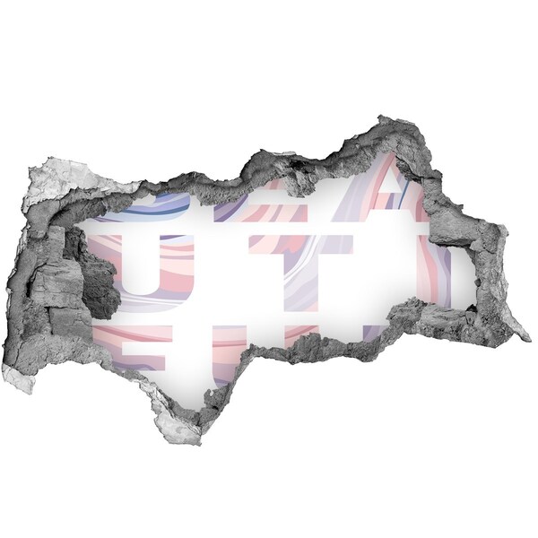 Autocollant mural trou Intérieur style graffiti