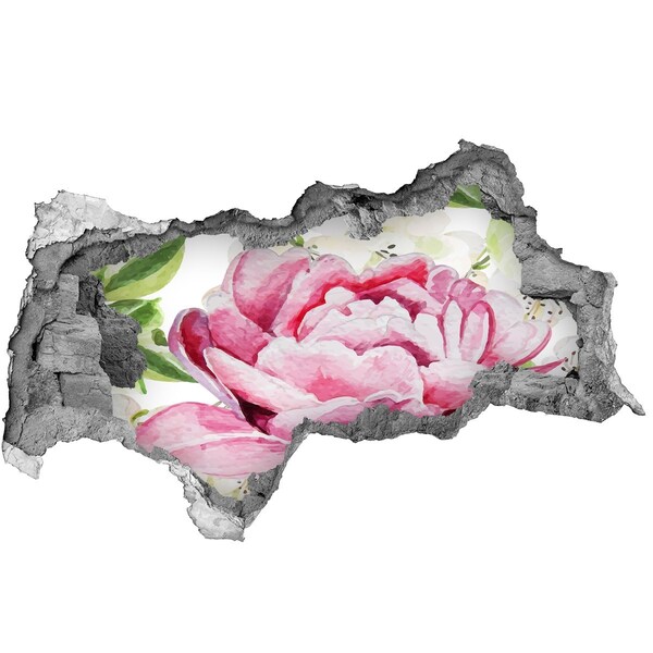 Autocollant mural trou Paysage floral de Hole in the Wall