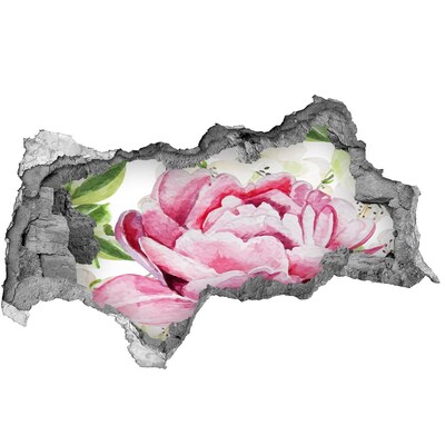 Autocollant mural trou Paysage floral de Hole in the Wall