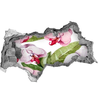 Autocollant mural trou Un paradis floral derrière les murs