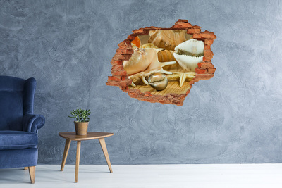 Autocollant mural trou Trésors de la mer