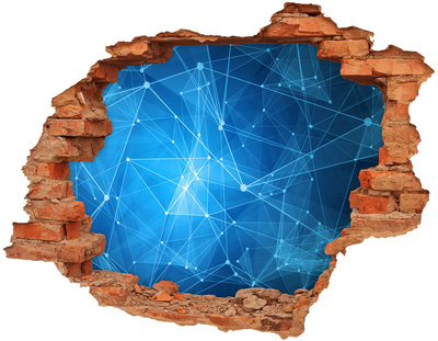 Autocollant mural trou Espace numérique derrière le mur