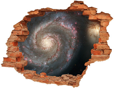 Autocollant à effet 3d trou Trou dans le mur Galaxie