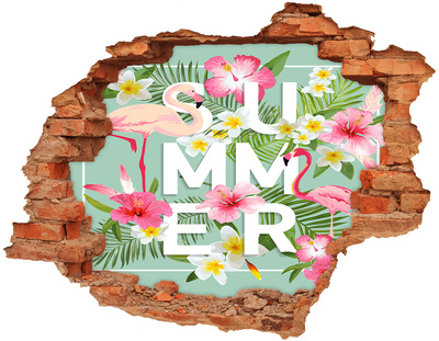 Autocollant à effet 3d trou Rêves d'été