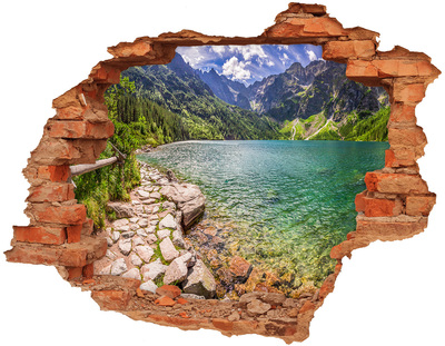 Autocollant à effet 3d trou Œil de mer des Tatras brique