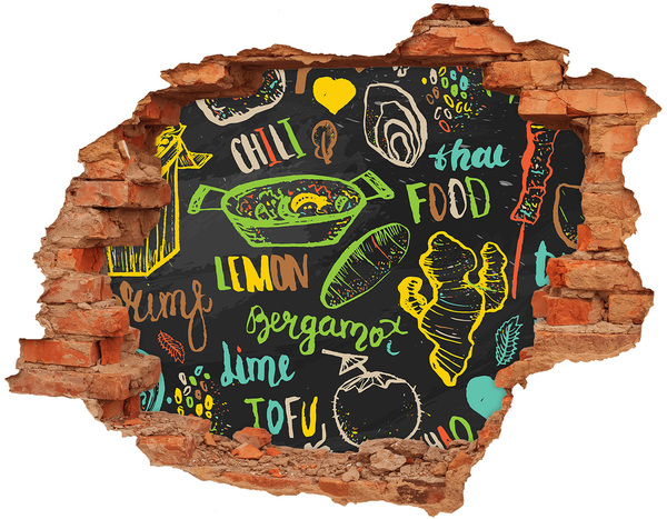 Sticker trou dans le mur Inspirations pour la cuisine