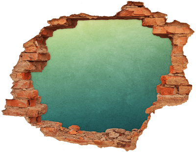 Autocollant à effet 3d trou Une baie sous les tropiques