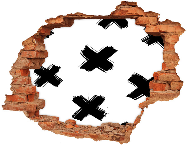 Autocollant mural trou Trou branché dans le mur