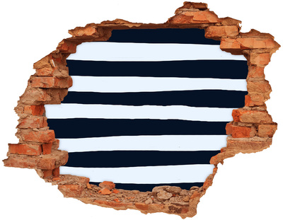 Sticker trou dans le mur Percée jusqu'aux profondeurs de la mer