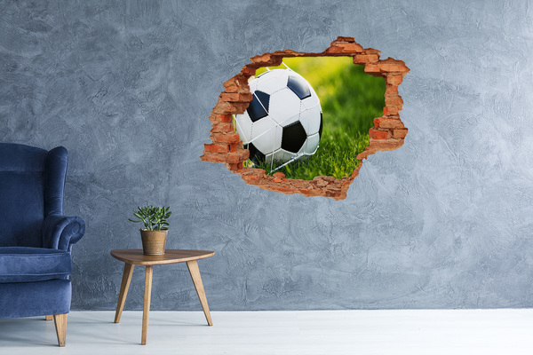 Autocollant mural trou Football sur le terrain