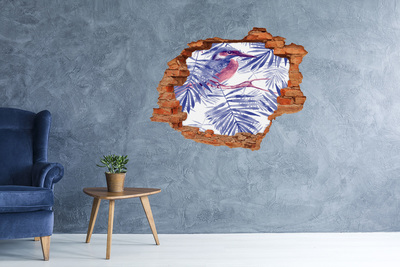 Autocollant mural trou Un paradis tropical derrière le mur