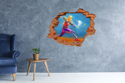 Sticker mural effet trou Immersion dans les couleurs