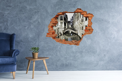 Autocollant mural trou Venise la nuit