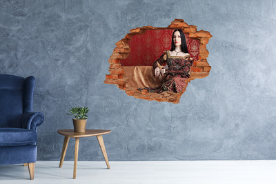 Autocollant mural trou Princesse dans les ruines