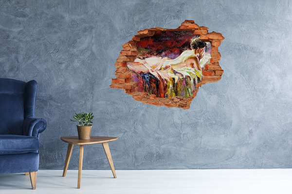 Sticker mural effet trou Paysage de montagne pittoresque