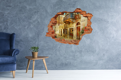 Autocollant mural trou Une maison en ruine dans un cadre pittoresque