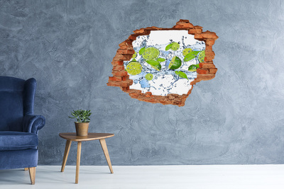 Autocollant à effet 3d trou Limonade rafraîchissante dans l'eau