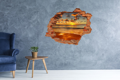 Autocollant mural trou Coucher de soleil sur l'océan