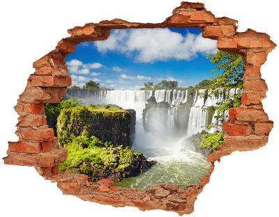 Sticker trou dans le mur Chutes d'Iguazu