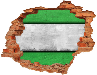 Sticker trou dans le mur Mur en béton vert